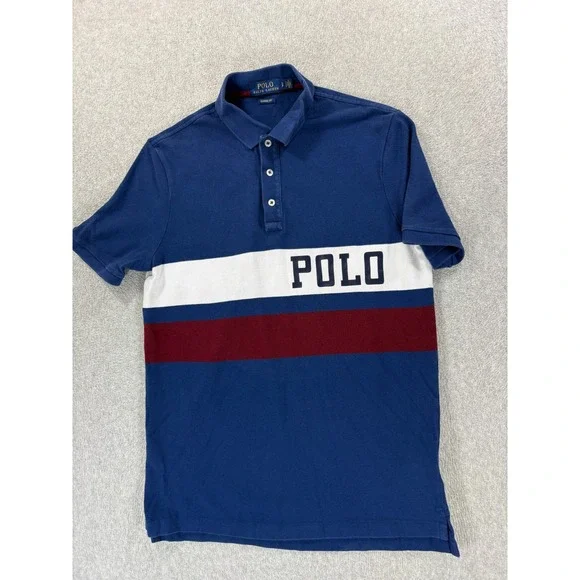 Polo Ralph Lauren Classic Fit Short Sleeve Polo Shirt (Men's Small) Blue