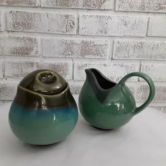 China 4935 Creamer & Sugar Set Ocean Blues