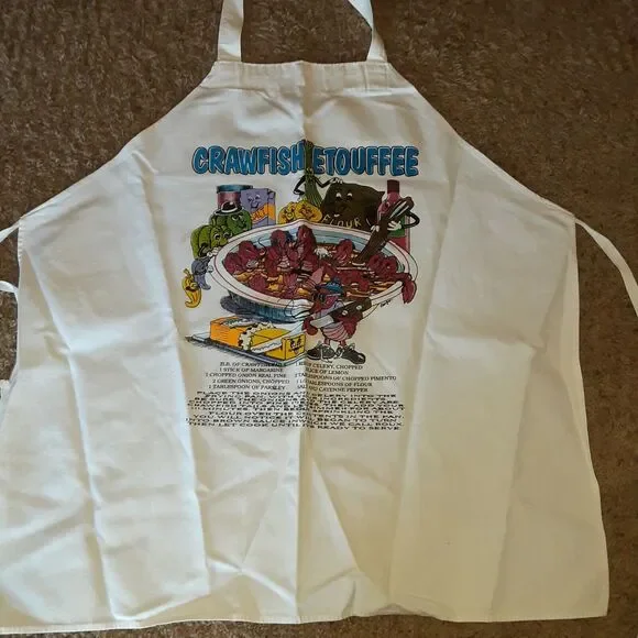 Vintage Crawfish Etoufee Apron With Recipe NOLA Lovers