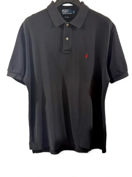 Men’s Polo Ralph Lauren Black Polo Shirt Size XL