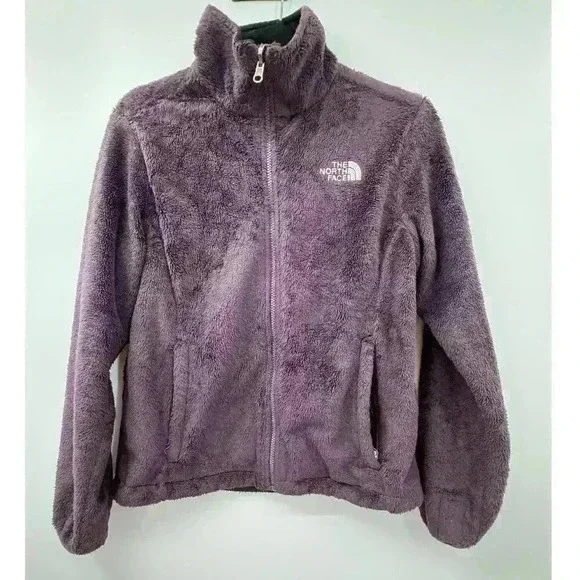 The North‎ Face Women's Purple Sherpa Fleece Outdoor Zip-Up Jacket Size Small