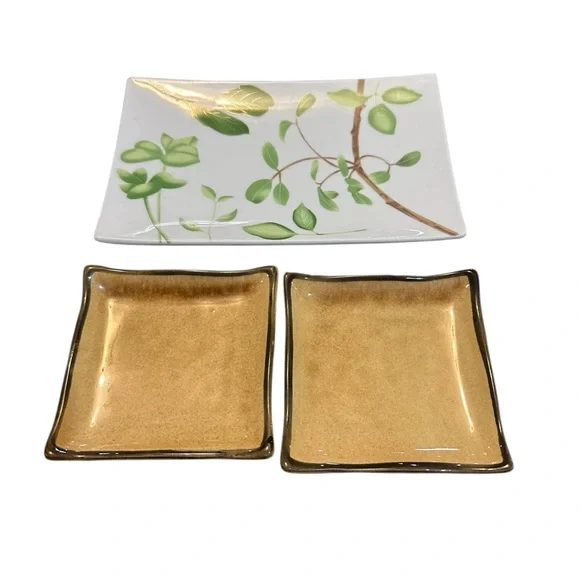 WCL Ceramic‎ Sushi & Appetizer Plate Set (3 Pieces)