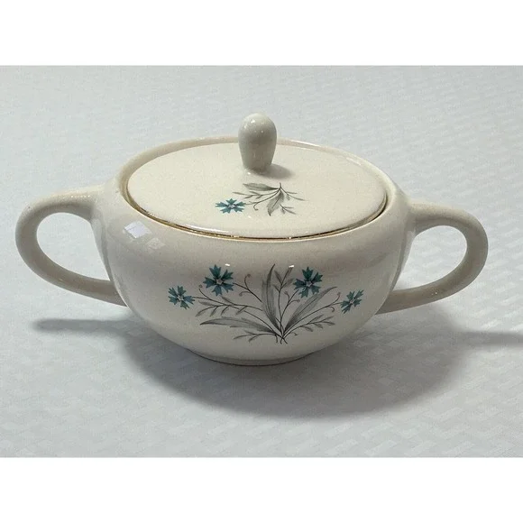 Vintage 1950's MCM SCIO Hampton Lidded Sugar‎ Bowl.