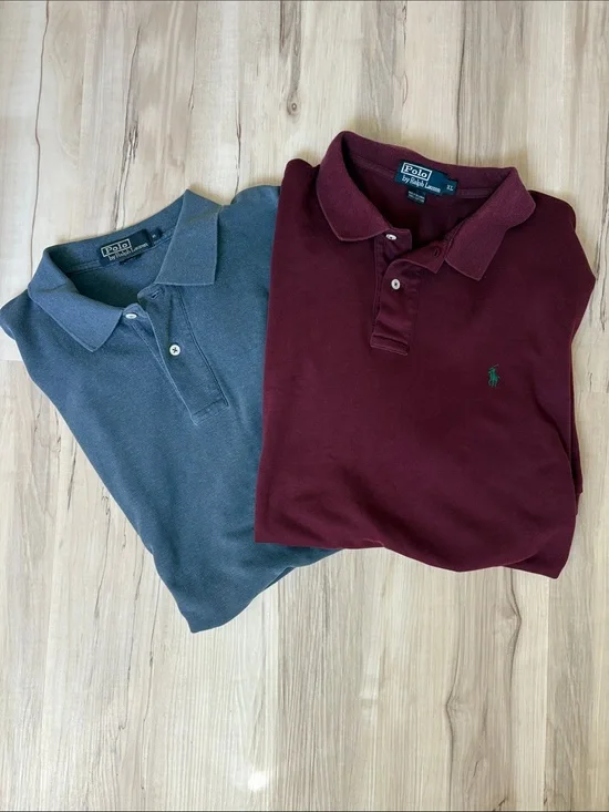 Ralph Lauren Burgundy & blue Polo Shirt bundle