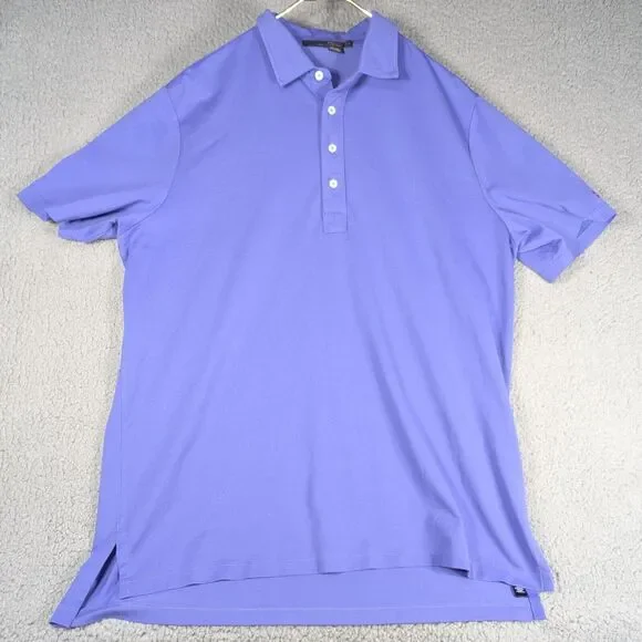 RLX Ralph Lauren Polo Shirt Mens Size Extra Large Purple Solid Golf Polo