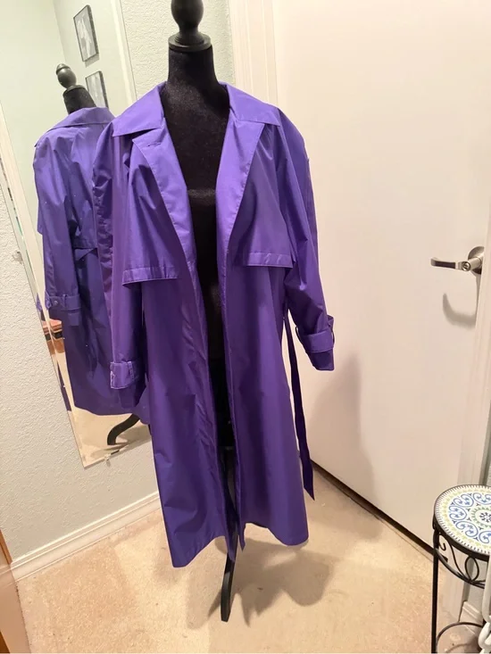 Purple Trench Coat - Classic Women's Trench