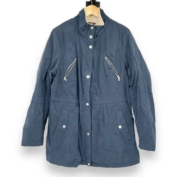 Nautica Women's L Blue Utility Parka Jacket