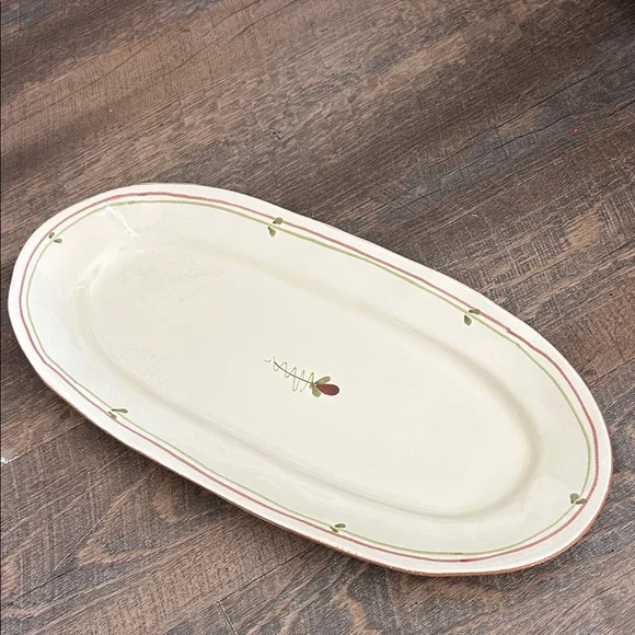 Vietri, Italy! Fiori Di Bosco  Tray Oval Serving Dish 16
