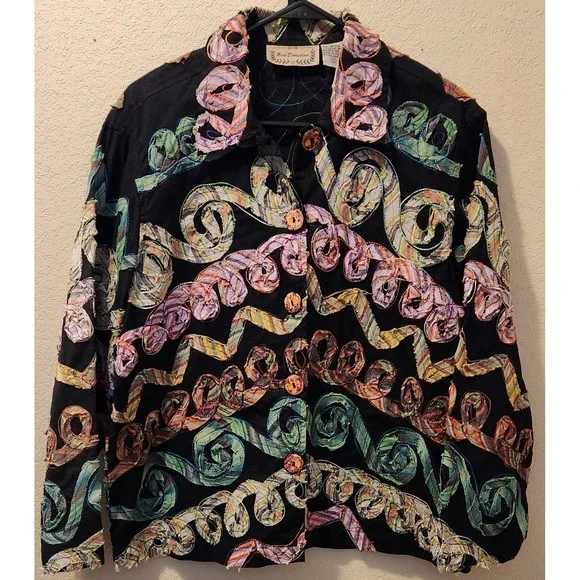 New Direction Womens‎ Button Up Blazer Medium