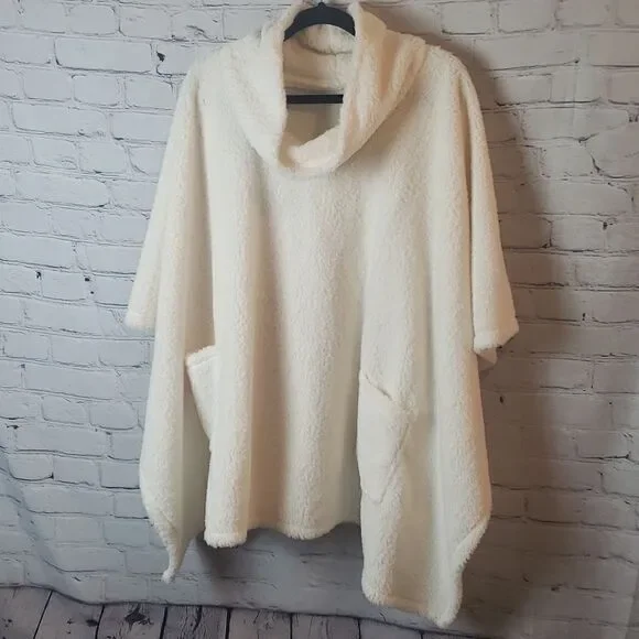 💜Jane & Berry White Poncho‎