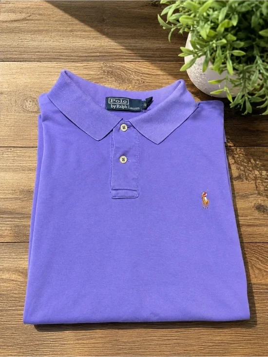 Polo by Ralph Lauren Purple Polo Shirt Vintage XL