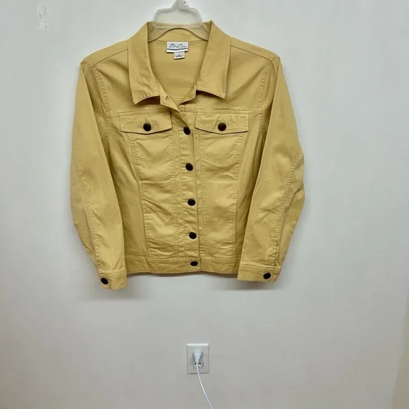 Bend Over  Maize Yellow Denim Jacket 12P