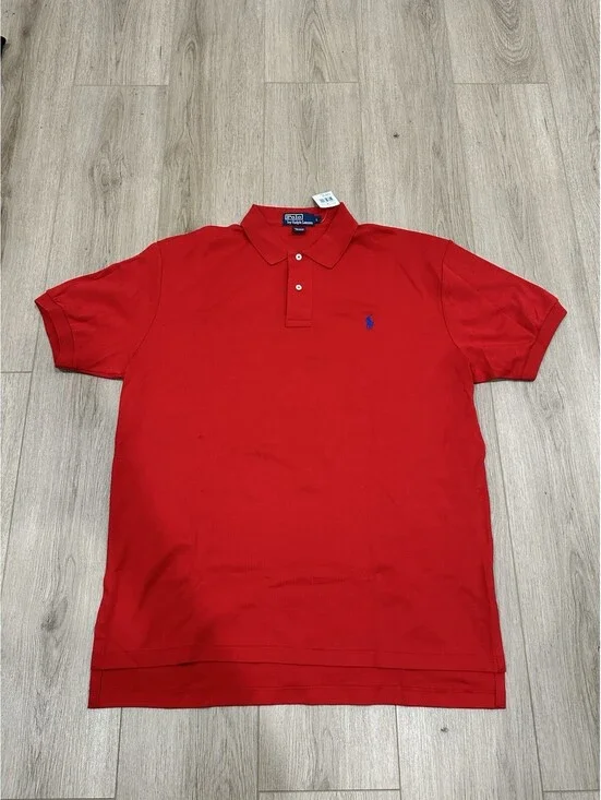 NWT Polo Ralph Lauren Shirt Mens Large Red Pony Classic Casual Preppy