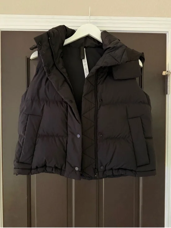 Lululemon Wunder Puff Cropped Best Down 2 Black