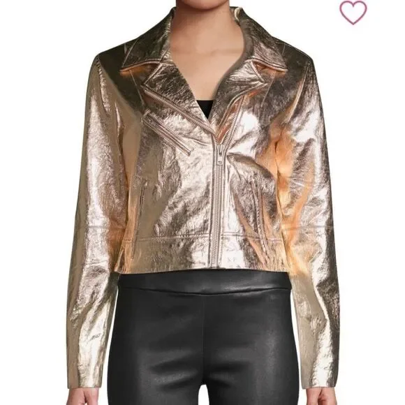 Wythe NYC Pink Metallic Gold Women's Jacket