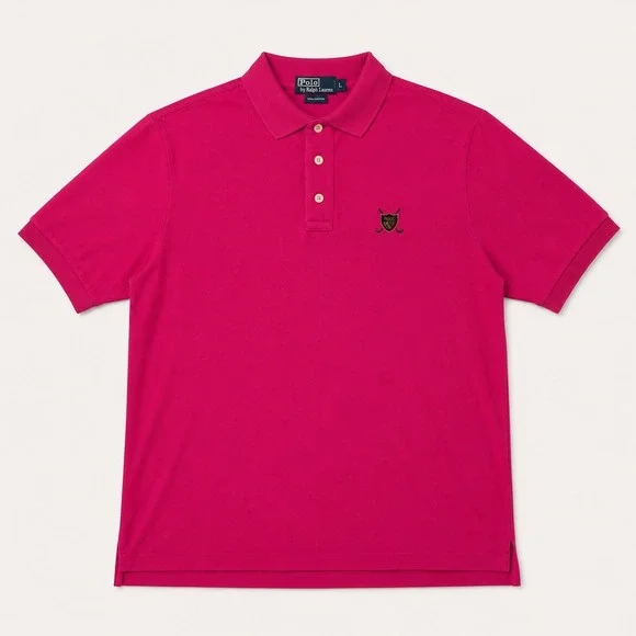 Polo Ralph Lauren Mens XXL Pink Golf Polo Shirt Short Sleeve Cotton Classic