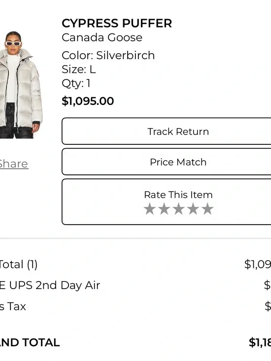 Canada Goose Cypress Puffer Jacket - Silverbirch