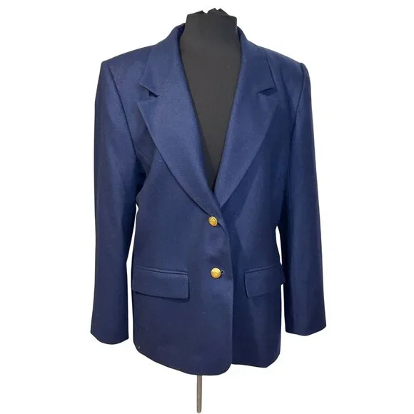 Vintage Pendleton 100% Virgin Wool Blazer – Made in USA – Size 14‎