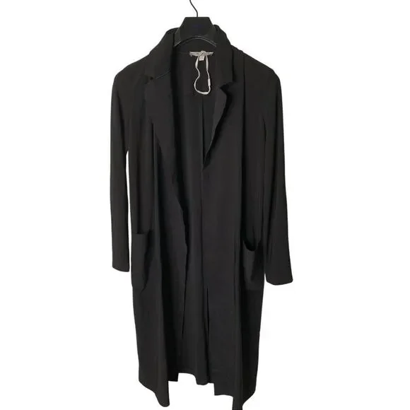 Max Mara Leisure long jacket black women's one size / no size tag