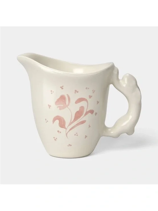 Stoneware Aralia Creamer Pitcher Pink – Threshold