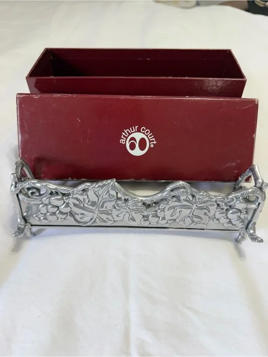 Arthur Court Grape Cracker Tray 10-1952  Serving Caddy w/ Original Box