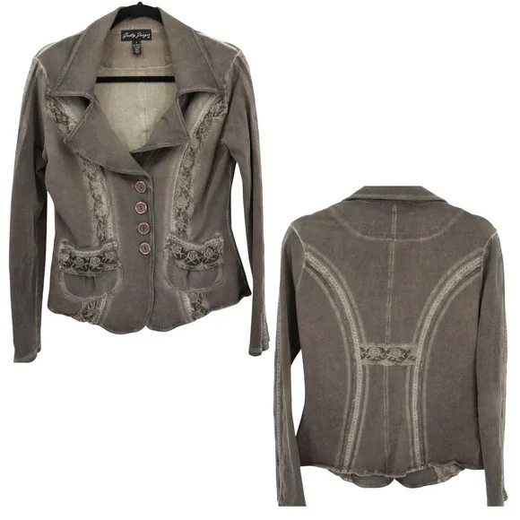 Gretty‎ Zueger Jacket Womens S Brown Feminine Romantic Classy Sophisticated Boho
