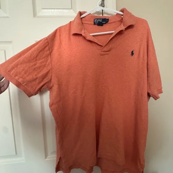 Ralph Lauren Men's Polo Shirt in Warm Orange