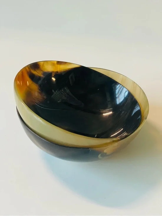 Set of Two Small Horn Bowls