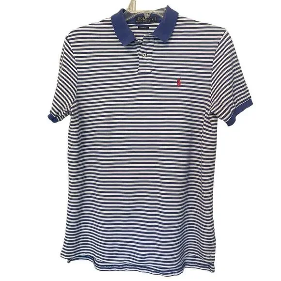 Polo by Ralph Lauren Men's Custom Fit Polo Shirt 100% Cotton Size Large