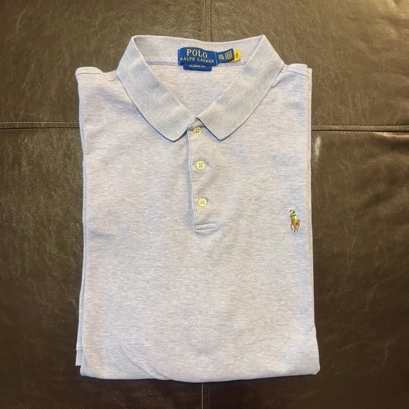 Polo Ralph Lauren Classic Fit Golf Shirt Men's Size:XXL Cotton Colors Pony Blue