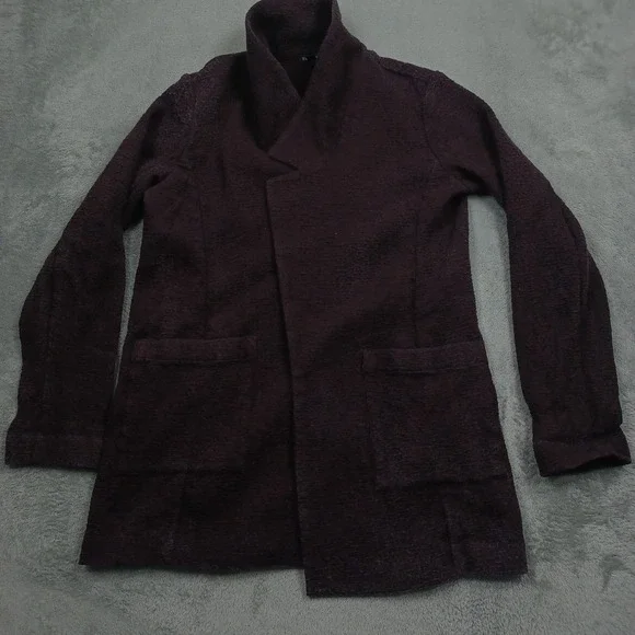 Eileen‎ Fisher Blazer Womens XS Red Pockets Preppy Chic Business