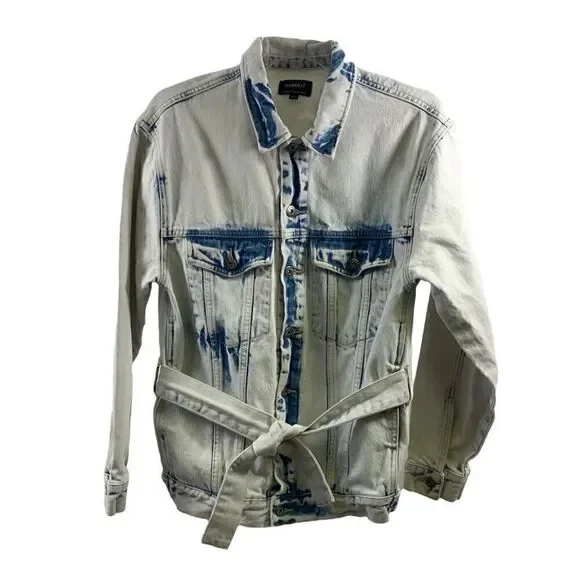 Bardot Oversize Tie Dye Denim Jacket Size 4