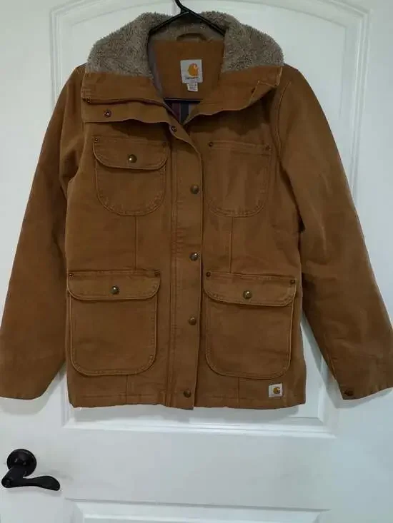 Carhartt Weathered Duck Sherpa Chore Jacket Women’s XS Workwear