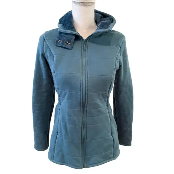 The North Face Caroluna Fitted Fleece Lined Jacket Blue S
