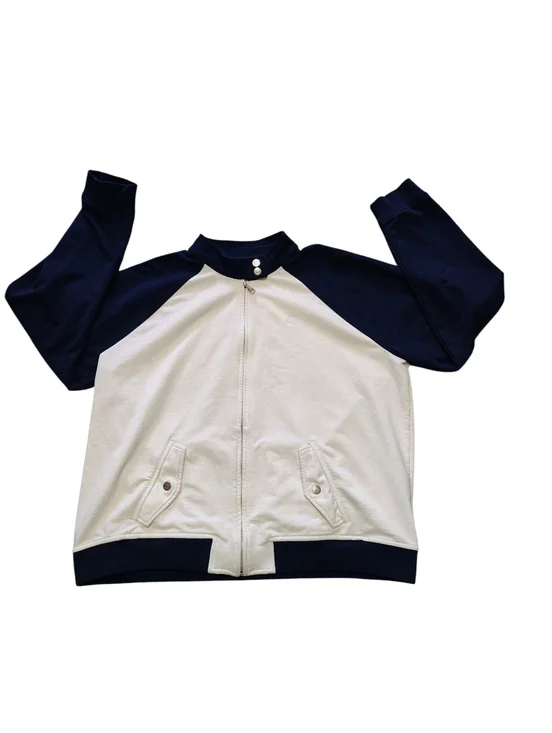 LAUREN RALPH LAUREN LRL Colorblock Raglan Zip Up Track Bomber Jacket Size XXL