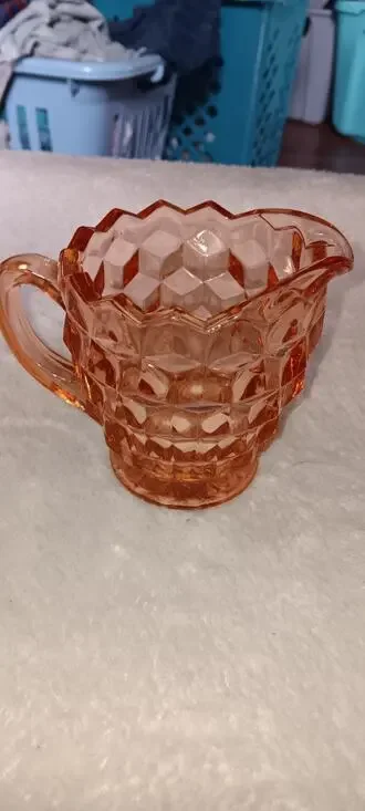 Vintage Indiana Whitehall Glass Cubist 4