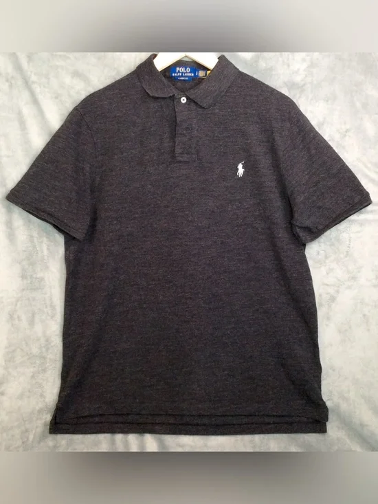 Ralph Lauren Heathered Charcoal Polo Shirt men’s size large