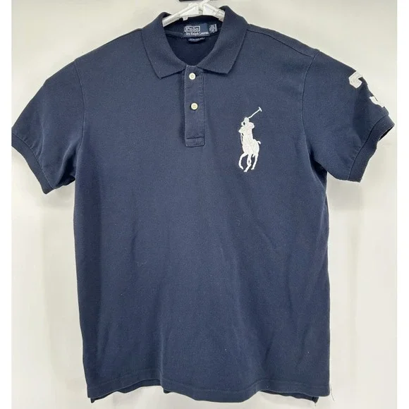 Polo Ralph‎ Lauren Custom Fit Short Sleeve Large Pony #3 Polo Shirt Men's XL