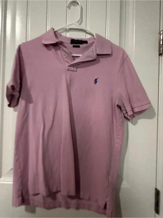 Ralph Lauren Pink Polo with Blue Pony