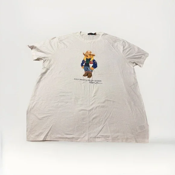 Polo Ralph Lauren  Polo Bear T-Shirt Size 2XLT Color White/multi