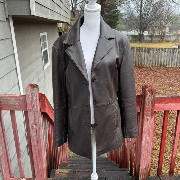 Adler Elegant Dark Brown Leather Jacket‎ for Women Buttery Soft Leather