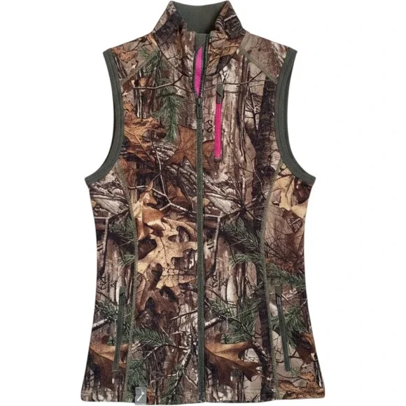 Icebreaker RealFleece Merino Wool RealTree Xtra Camo Vest Womens Size‎ S