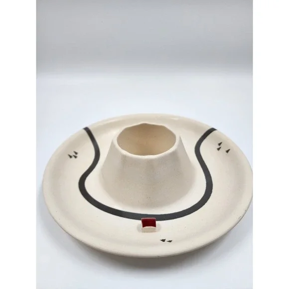 Suck UK Landscape Chip and Dip Bowl Cream Melamine Road House Serving Dish