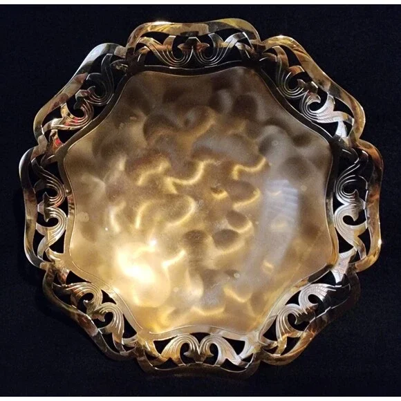 Stunning Vintage ~ WMF ~ EP Brass ~ Silverplate Dish ~ Made In Germany