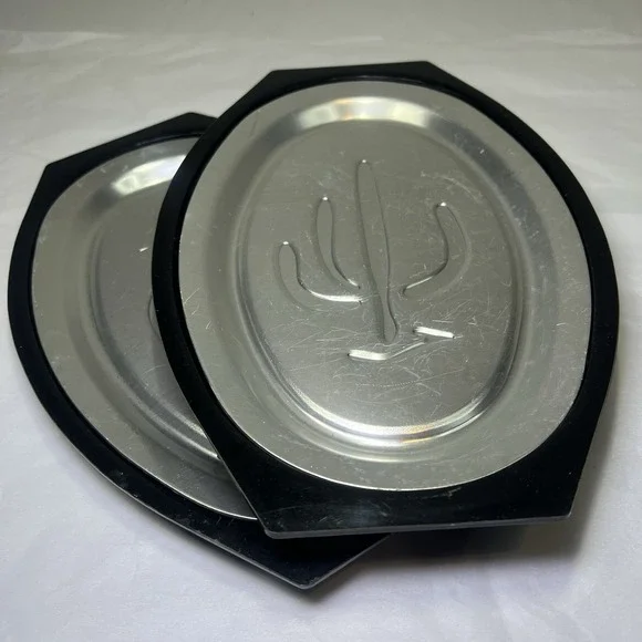 Set of‎ 2 Nordic Ware Sizzler Server Steak Plates Serv A Sizzle HotCold Food