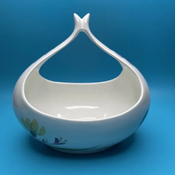 Hall Hallcraft Bouquet Gravy Boat Eva Zeisel‎ China Floral Vintage Easter MCM