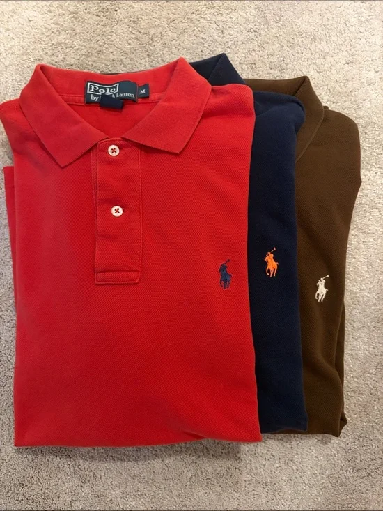 Ralph Lauren Men’s Red Polos (3 included)