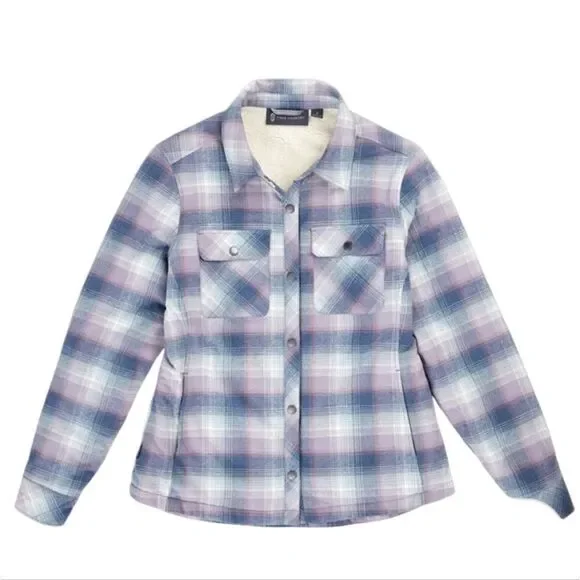 555 Free Country Koshi Adirondack Flannel Shirt Jacket Plaid NWT Size L