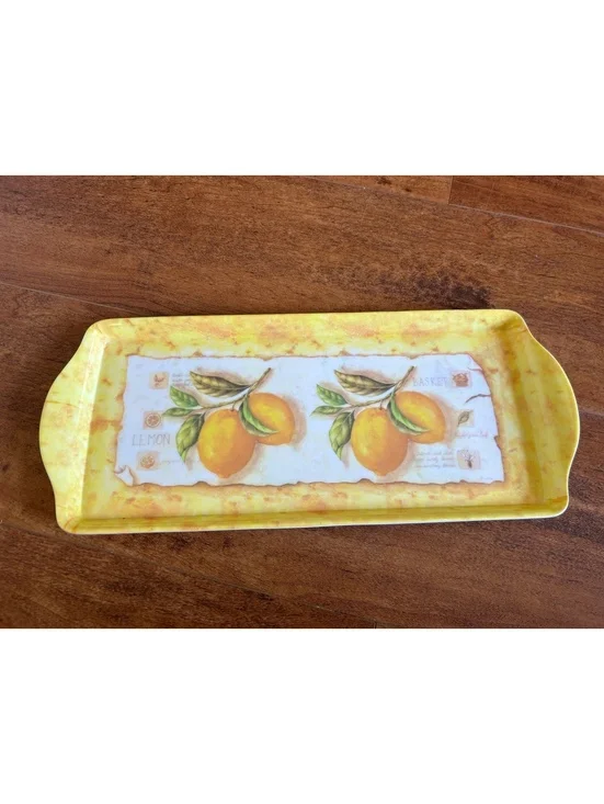 Need Melamine Lemon Pattern Serving Tray