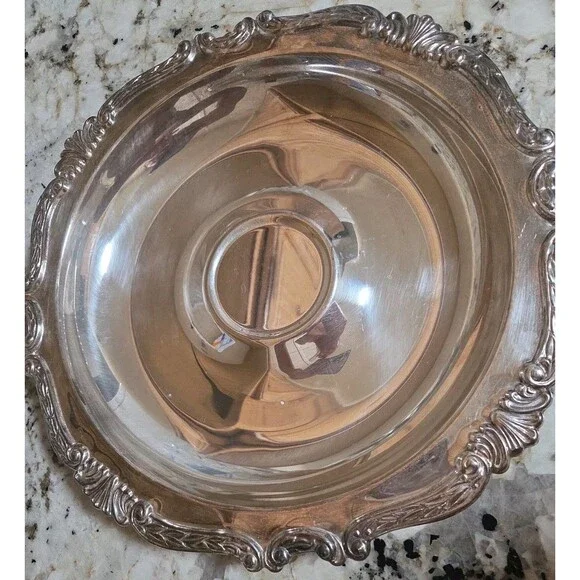 Vintage  silver Plate  dish 12.5 inch